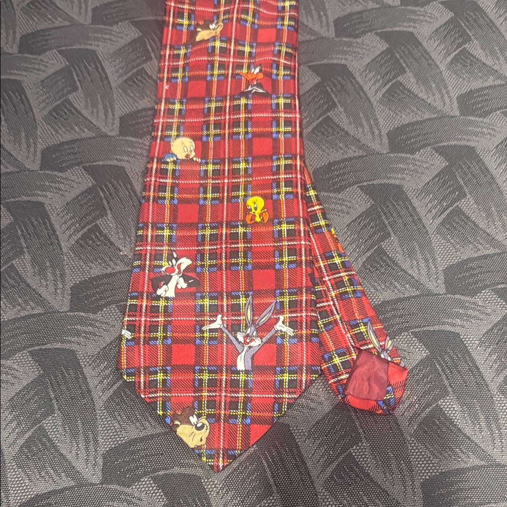 Looney Toons Red Plaid Tie 2 items $25